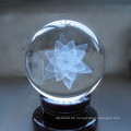 3D Laser Kristallglas Ball Handwerk für Souvenir
